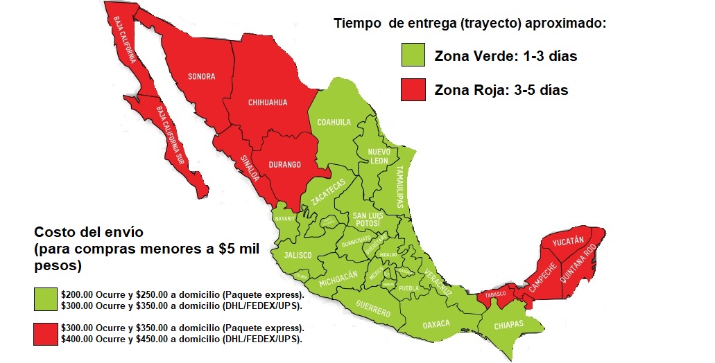 Tiempo de Entrega a domicilio